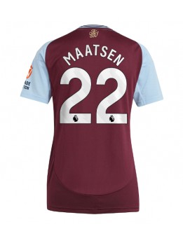 Aston Villa Ian Maatsen #22 Zenski Domaci Dres 2024-25 Kratak Rukavima